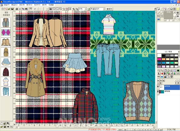 [PIS 2011] 모던하이테크, 온라인 섬유패션디자인 프로그램 'SmartDesigner' 출품 관련 사진