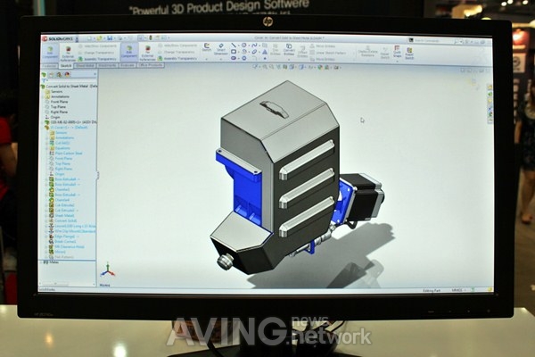 [LED EXPO & OLED EXPO 2012 현장] 웹스시스템코리아, 제품설계용 3D CAD '솔리드웍스' 소개