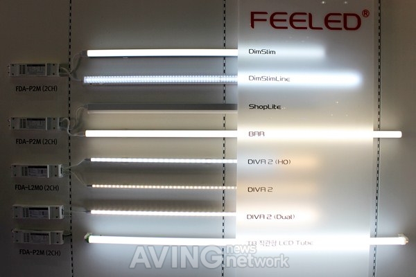 [LED EXPO & OLED EXPO 2012 현장] 필룩스, 상점 진열대용 LED 'SlimLamp' 전시