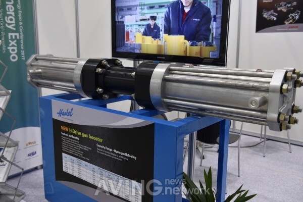 [국제그린에너지엑스포] 한국유수압, 수소를 이용한 증압 장비 선보여 관련 사진