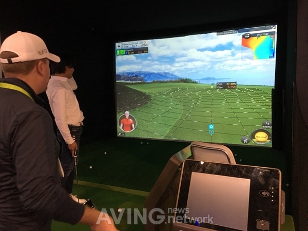 [CES 2018] 골프존, IOT 스포츠 시뮬레이터 전시