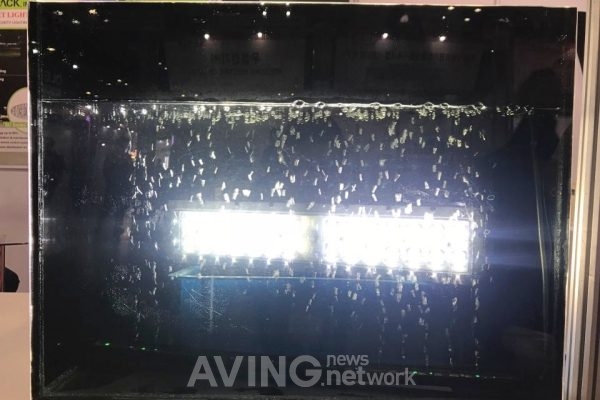 [LED & OLED EXPO 2018] 에이팩, 독자적인 방열기술로 고출력 LED투광등 선보여