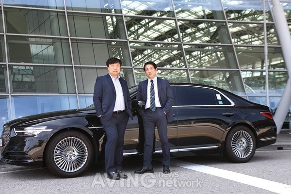 왼쪽부터) 장동원 대표와 김성복 상무│제공-그라운드케이