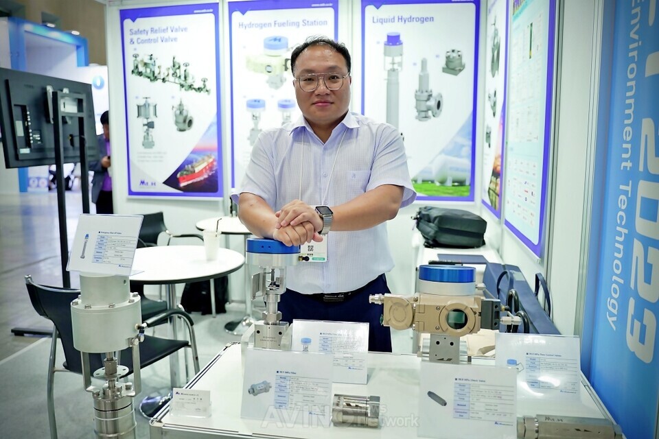 Mt.H 콘트롤밸브, H2 MEET 2023서 수소충전소용 수소 디스펜서 밸브 소개해... “핵심부품의 국산화·표준화로 국내 밸브 기술 향상에 기여”