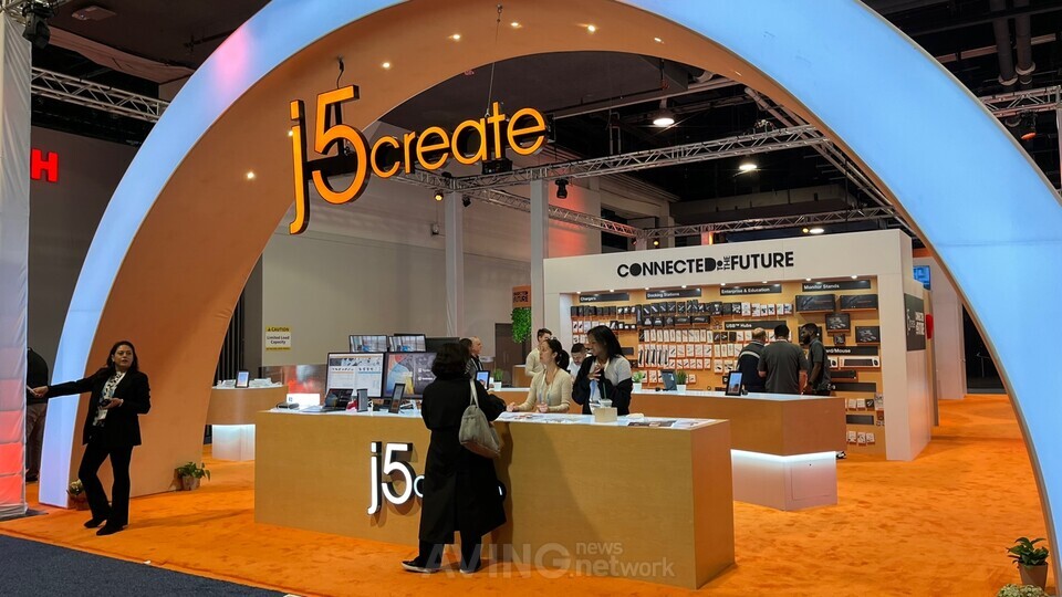 CES 2024 현장에 마련된 'j5create' 부스 전경 I 촬영-에이빙뉴스