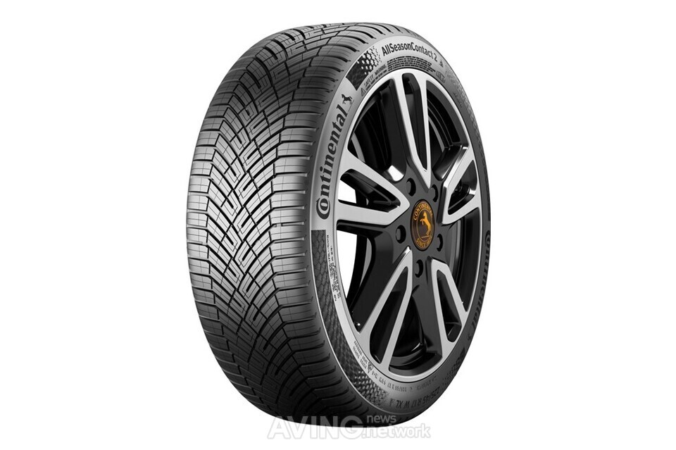 콘티넨탈의 올웨더 타이어 신제품 '올시즌콘택트 2' 모습 │제공-콘티넨탈