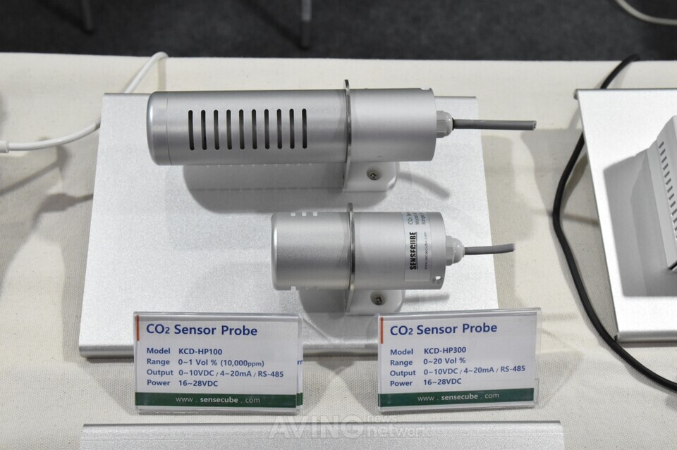 ‘CO2 센서’ 제품 전시 모습 | 촬영 – 에이빙뉴스
