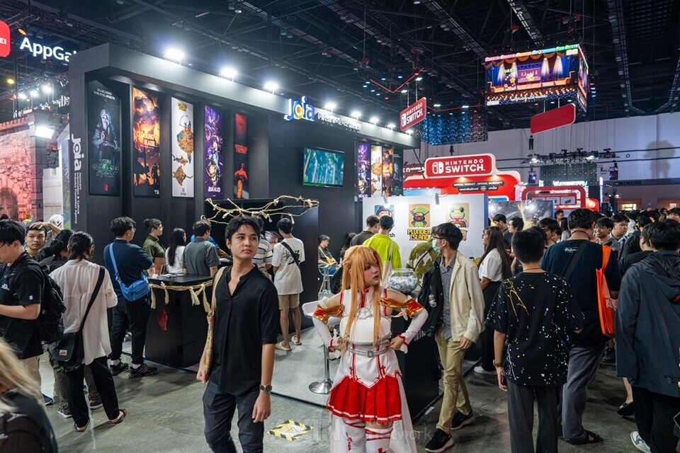 태국게임쇼에서 운영된 전남공동관 현장 모습 │사진 제공 - 전남정보문화산업진흥원