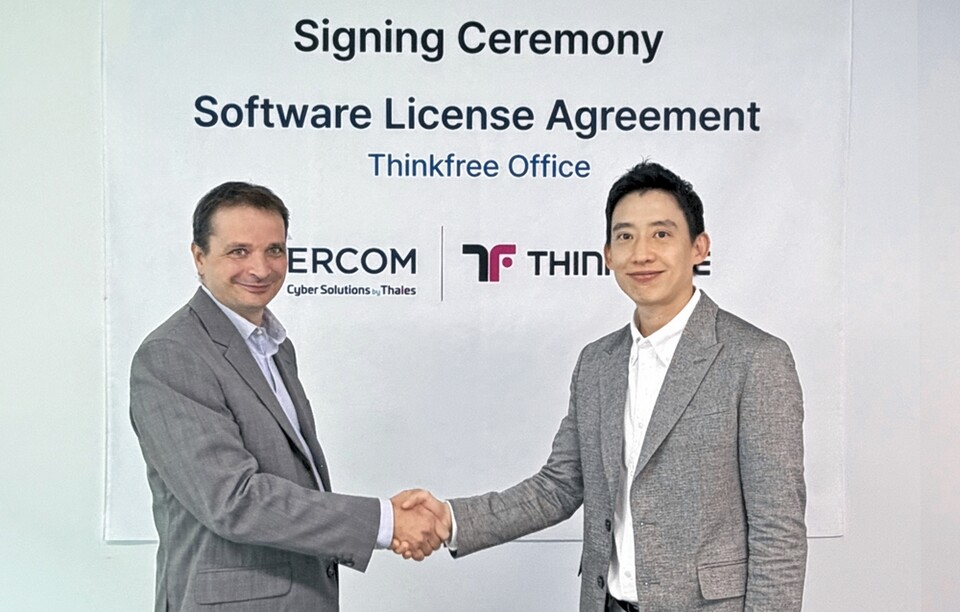[Pangyo Tech] Hancom subsidiary Thinkfree signs software supply agreement with Ercom, a security subsidiary of Thales Group