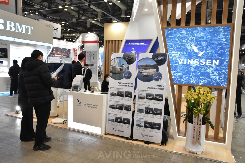 WHE 2025에 참가한 빈센 제품 전시 모습 | 촬영 - 에이빙뉴스