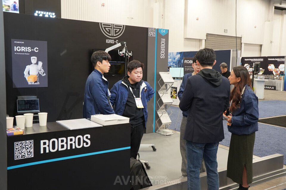 CES 2026 휴머노이드 M.AX 얼라이언스 공동관에 참가한 로브로스 부스 모습. | 촬영 - 에이빙뉴스